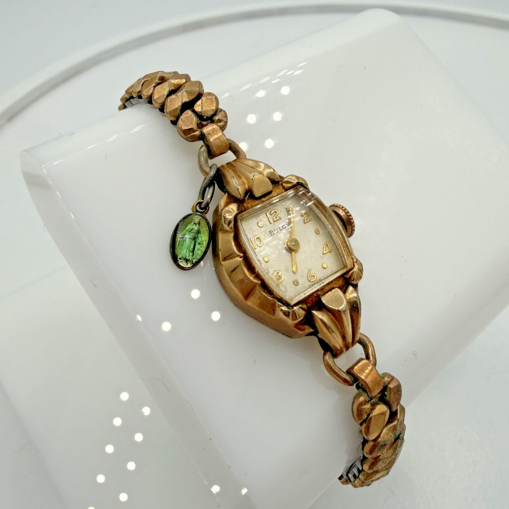 Vintage 1957 Bulova Miss America Ladies Watch Gold Tone w/ Original Box - Picture 3 of 8